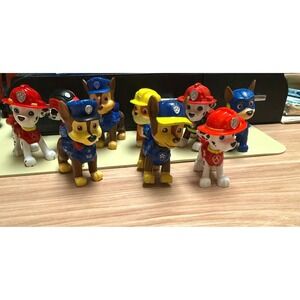 Paw Patrol Figure Lot Chase Marshall Rubble Rocky Kids Toys
